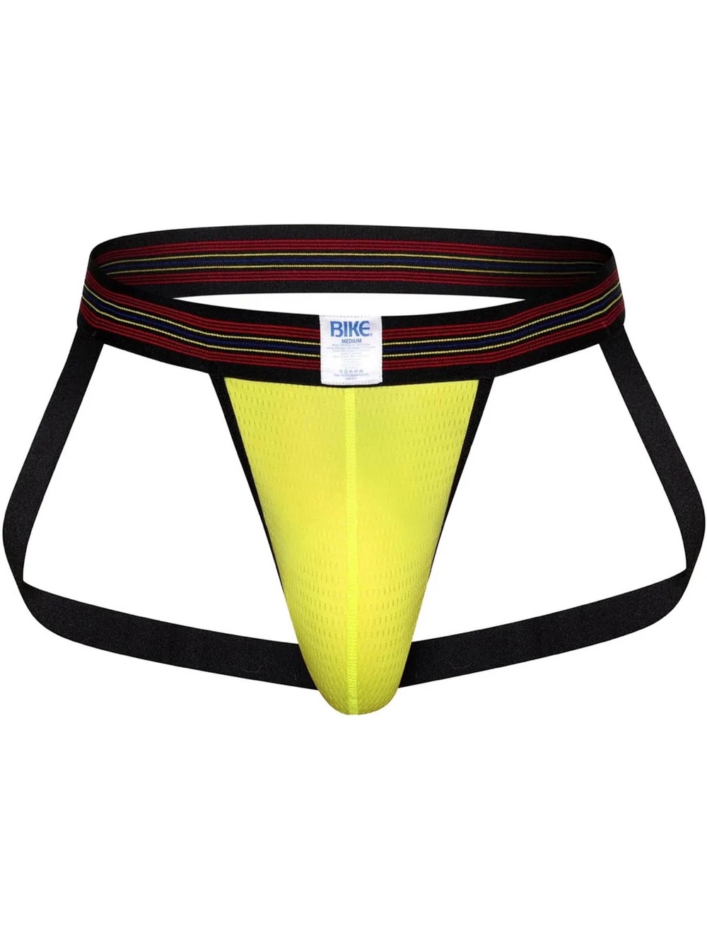 BIKE Men’s Neon Yellow Athletic Jockstrap